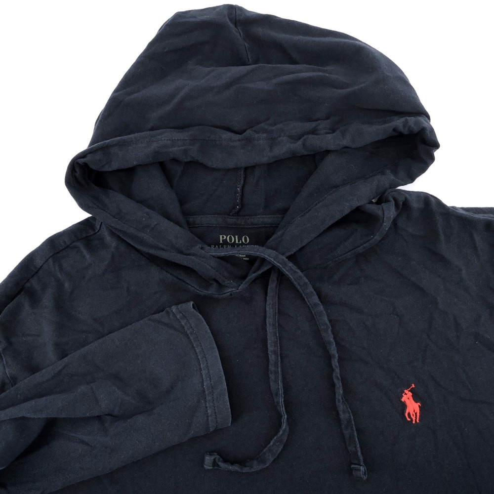Polo Ralph Lauren Lightweight Hoodie Navy Blue Long Sleeve Mens Large